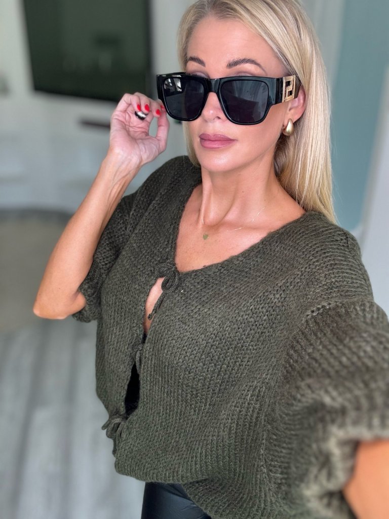 FIONA pulcsi khaki 