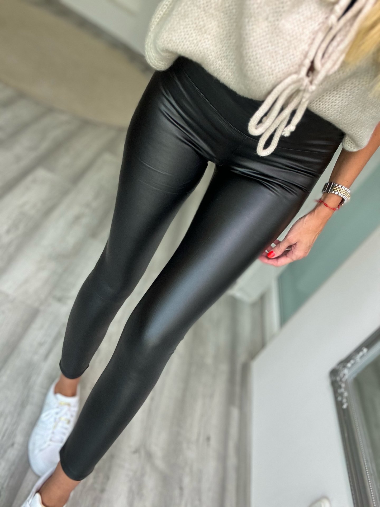 TOTAL shaper műbőr leggings